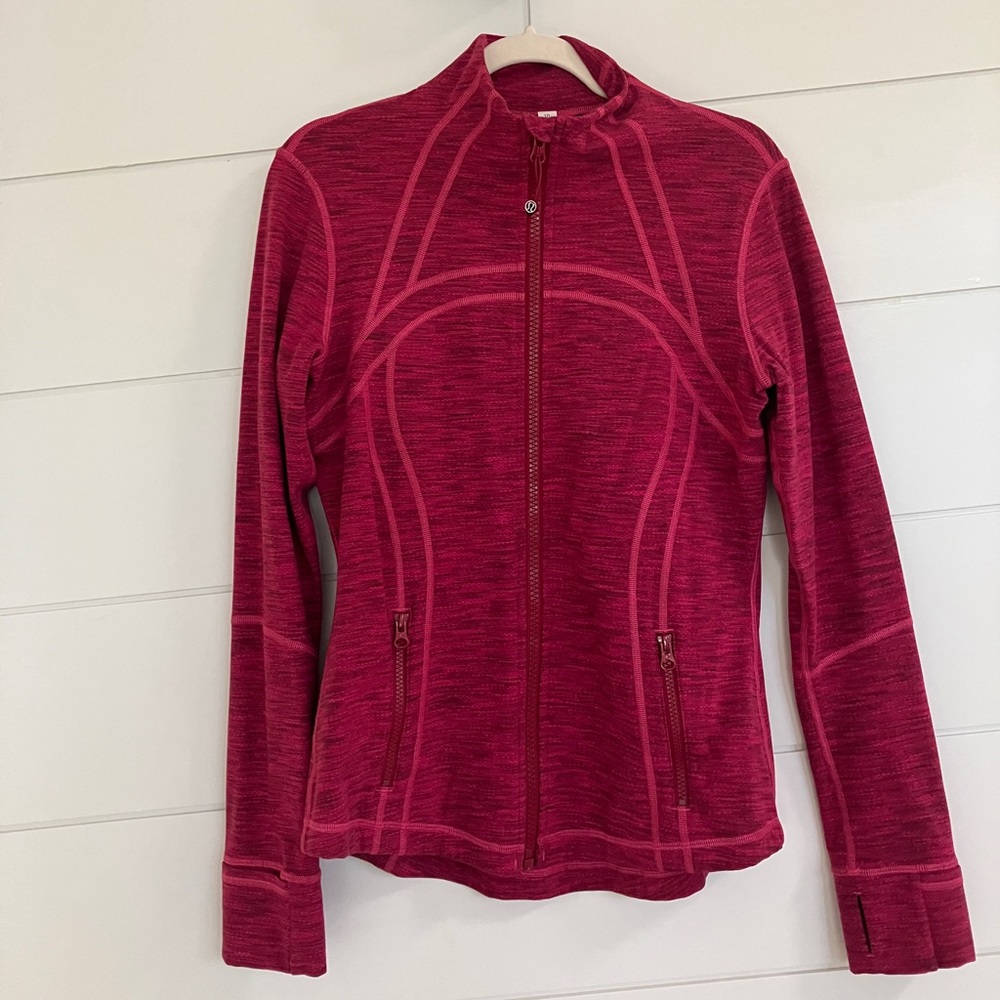 Lululemon Define Jacket Diamond Jacquard Berry Rumble Jeweled Magenta